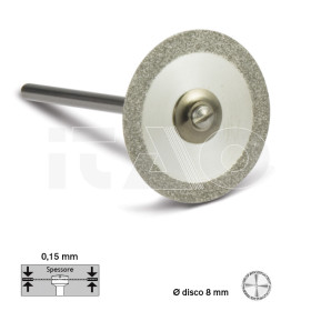 Disco diamantato per stripping Ø 8mm spessore 0,15mm 1 pz