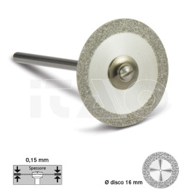 Disco diamantato per stripping Ø 16mm spessore 0,15mm 1 pz