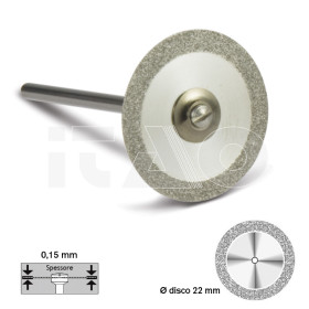 Disco diamantato per stripping Ø 22mm spessore 0,15mm 1 pz