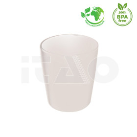 Bicchiere bianco in melamina sterilizzabile 1 pz.