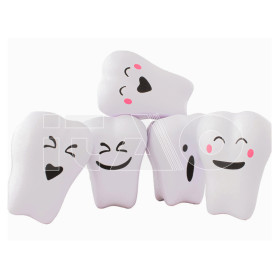 Antistress a forma di molare gadget odontoiatrico 5 pz.