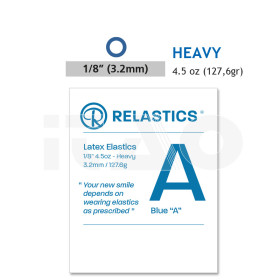 Elastici intraorali Relastics 1/8 (3.2mm) Heavy 4.5oz...