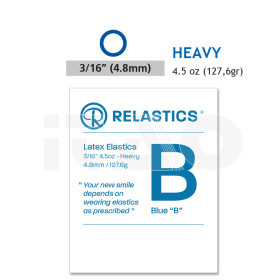 Elastici intraorali Relastics 3/16 (4.8mm) Heavy 4.5oz...