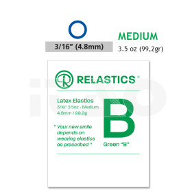 Elastici intraorali Relastics 3/16 (4.8mm) Medium 3.5oz...