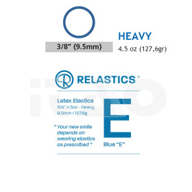 Elastici intraorali Relastics 3/8 (9.5mm) Heavy 4.5oz...
