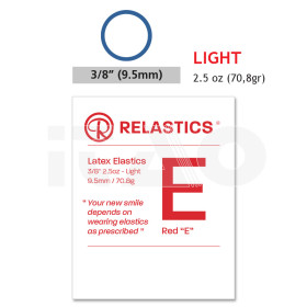 Elastici intraorali Relastics 3/8 (9.5mm) Light 2.5oz...