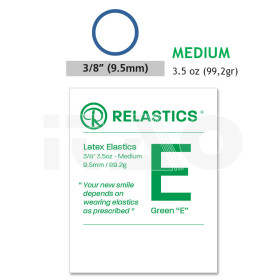 Elastici intraorali Relastics 3/8 (9.5mm) Medium 3.5oz...