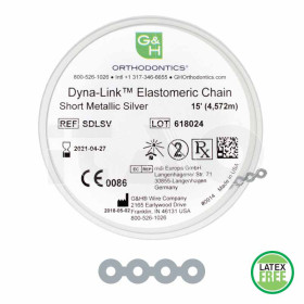 Catenelle elast. Dyna-Link .026' argento corte  4,5mt.