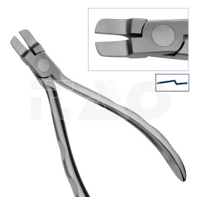 Pinza Tweed becchi rettangolari 1,3mm (max .021"x.025") 1pz