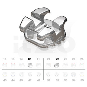 Brackets DB Comfort Zone Edgewise .018" U2 5pz.