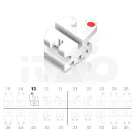 Brackets DB Prism Roth .022" UR3 c/g 5pz.