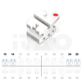 Brackets DB Prism Roth .018" UP4/5 5pz.