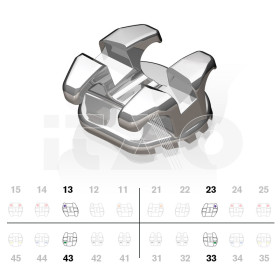 Brackets DB Comfort Zone Edgewise .022" U/L 3 5pz.