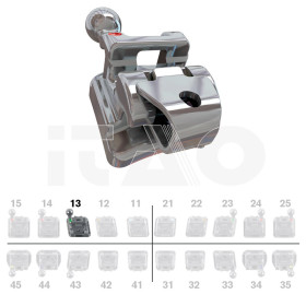 Brackets DB Roth SLI .022" UR3 con gancio 5 pz.