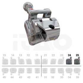 Brackets DB Roth SLI .022" UL4/5 con gancio 5 pz.