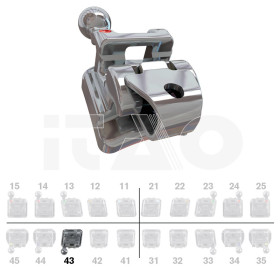 Brackets DB Roth SLI .022" LR3 con gancio 5 pz.