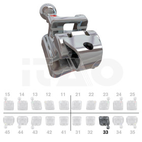 Brackets DB Roth SLI .022" LL3 con gancio 5 pz.