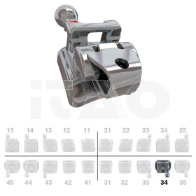 Brackets DB Roth SLI .022" LL4 con gancio 5 pz.