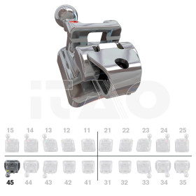 Brackets DB Roth SLI .022" LR5 con gancio 5 pz.