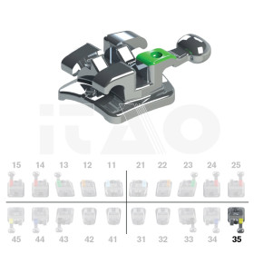 Brackets DB Max Roth .018" LL5 con gancio 10 pz.
