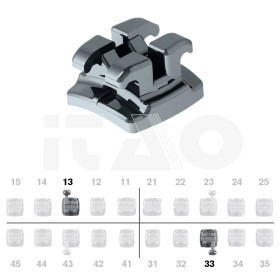 Brackets DB Edgewise Slim Max .022" UR/LL 3 con gancio 10...