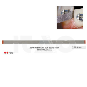 Strisce abrasive diamantate doppio lato h6 spessore 0,30...