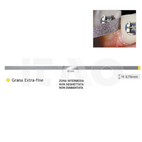 Strisce abrasive diamantate h3.75 spessore 0,08 extra...