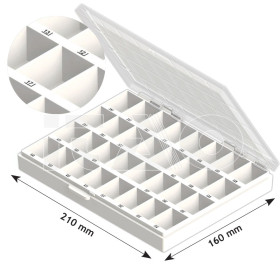 Contenitore per Brackets c/coperchio 1pz.