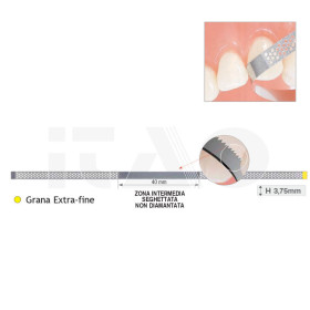 Strisce abrasive diamantate forate h3.75 spessore 0,08...