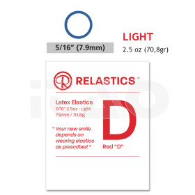 Elastici intraorali Relastics 5/16 (7.9mm) Light 2.5oz...