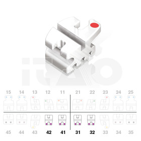 Brackets DB Prism MBT .022" L1/2 5pz.