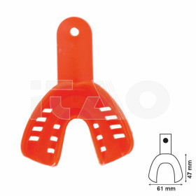 Porta impronte plastica inf. mis.2 arancio 25pz.