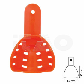 Porta impronte plastica sup. mis.2 arancio 25pz.