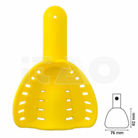 Porta impronte plastica sup. mis.5 giallo 25pz.
