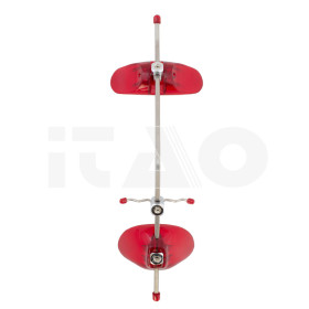 Maschera dinamica regolabile rossa 1pz.