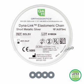 Catenelle elast. Dyna-Link .026' grigie chiuse  4,5mt.