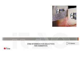 Strisce abrasive diamantate doppio lato h6 spessore 0,20...