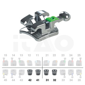 Brackets DB Max Roth .022" L 1/2  10 pz.