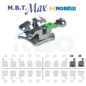 Brackets DB Max MBT .022" UL4/5 con gancio 10 pz.