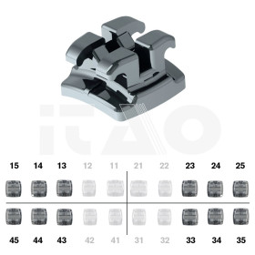 Brackets DB Edgewise Slim Max .018" U/L 3/4/5 10 pz.