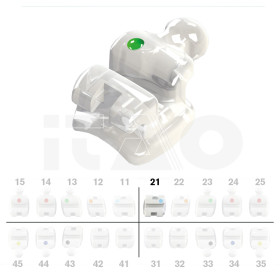 Brackets DB Ceramic Roth .022" UL1 5 pz.