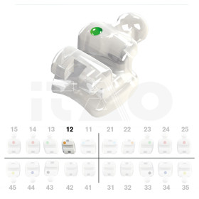Brackets DB Ceramic Roth .022" UR2 5 pz.
