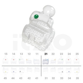 Brackets DB PolySafira MBT .022" UL1 2 pz.