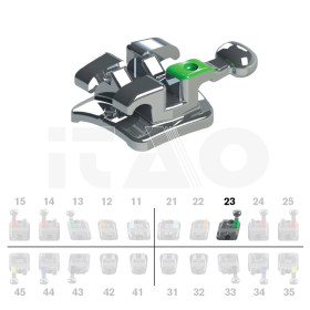 Brackets DB Max Roth .022" UL3 con gancio (9° ang.) 10 pz.