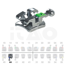 Brackets DB Max Roth .022" LR4 con gancio 10 pz.