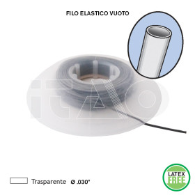 Tubo elastico per legature .030" trasparente 7,5mt.