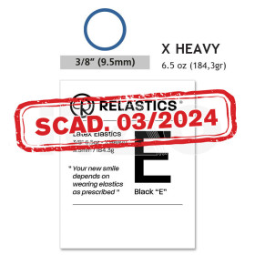 Elastici intraorali Relastics 3/8 (9.5mm) X-Heavy 6.5oz...